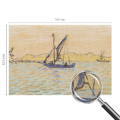 Papel mural con patrón decorativo Mar de paz