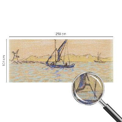 Papel mural con patrón decorativo Mar de paz