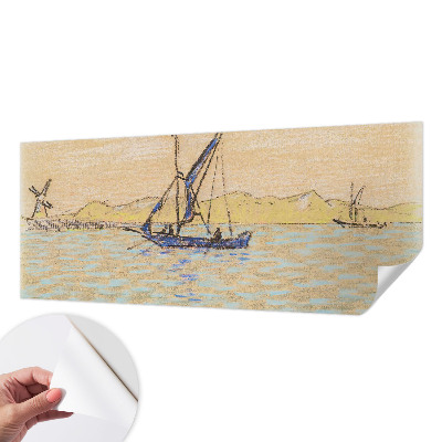 Papel mural con patrón decorativo Mar de paz