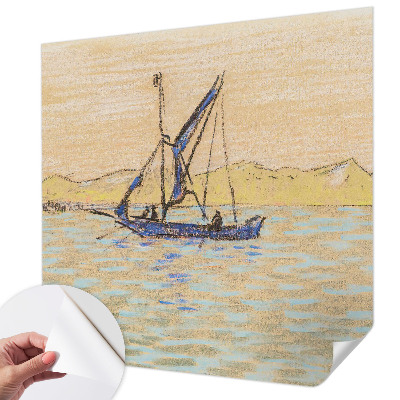 Papel mural con patrón decorativo Mar de paz