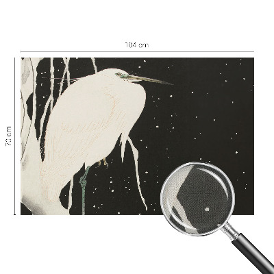 Mural de pared con estampado hermoso ave de invierno