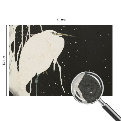 Mural de pared con estampado hermoso ave de invierno