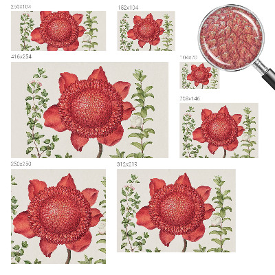 Mural de pared con estampado hermoso Elegancia floral