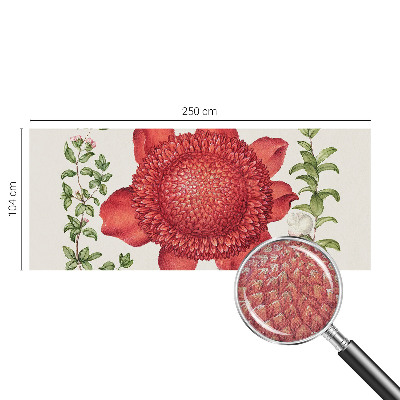 Mural de pared con estampado hermoso con motivo floral elegante