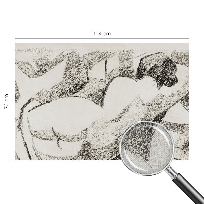 Fotomural decorativo para cabecero de cama Una figura mentirosa