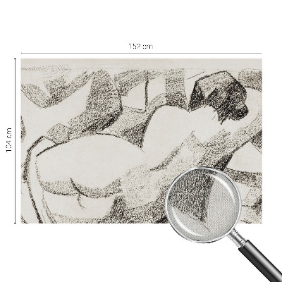 Fotomural decorativo para cabecero de cama Una figura mentirosa