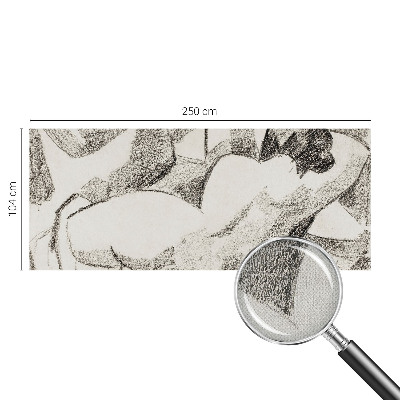 Fotomural decorativo para cabecero de cama Una figura mentirosa