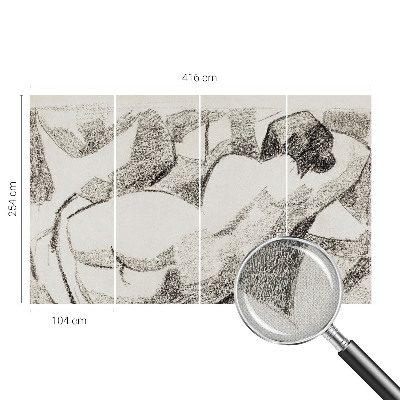 Fotomural decorativo para cabecero de cama Una figura mentirosa