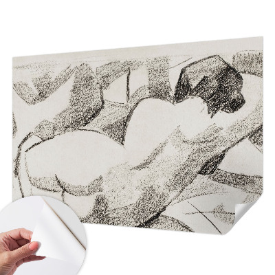 Fotomural decorativo para cabecero de cama Una figura mentirosa