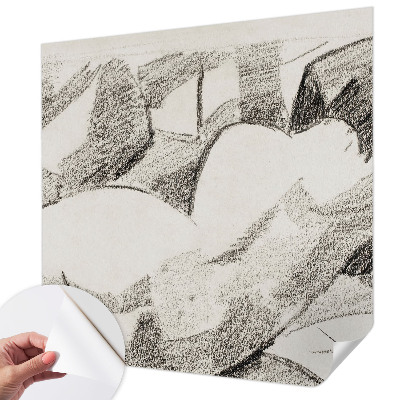 Fotomural decorativo para cabecero de cama Una figura mentirosa