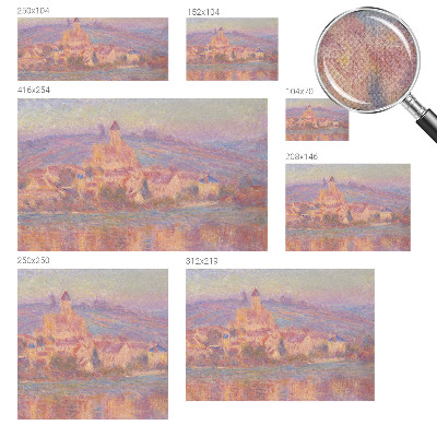 Papel mural con patrón decorativo Un pueblo encantador