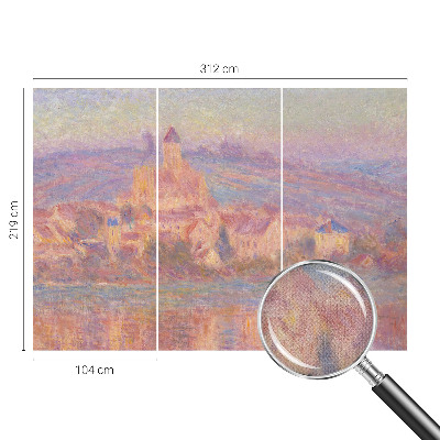 Papel mural con patrón decorativo Un pueblo encantador