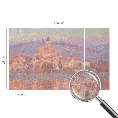 Papel mural con patrón decorativo Un pueblo encantador