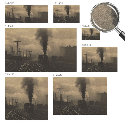 Papel mural con patrón decorativo Paisaje industrial