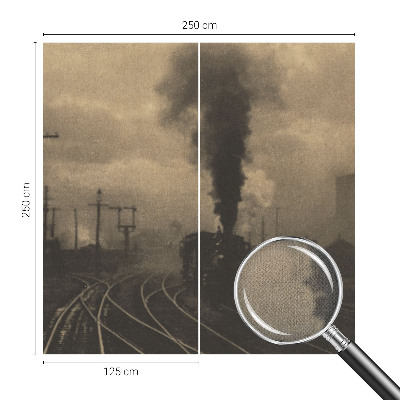 Papel mural con patrón decorativo Paisaje industrial