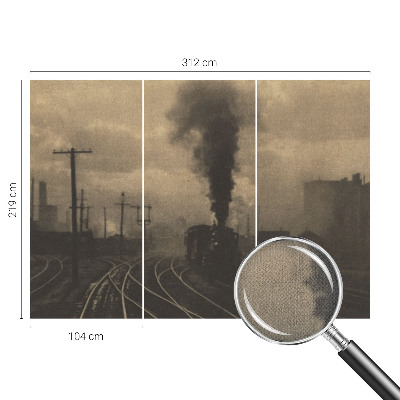 Papel mural con patrón decorativo Paisaje industrial