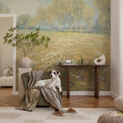 Fotomural decorativo para cabecero de cama Campo en flor