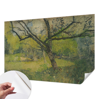 Mural de pared con estampado hermoso con un paisaje verde