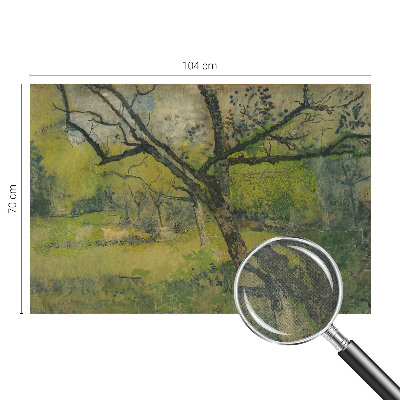 Mural de pared con estampado hermoso Paisaje verde