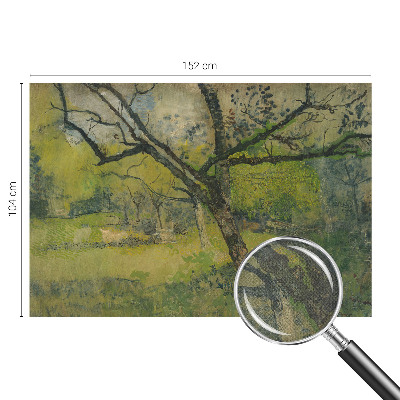 Mural de pared con estampado hermoso Paisaje verde