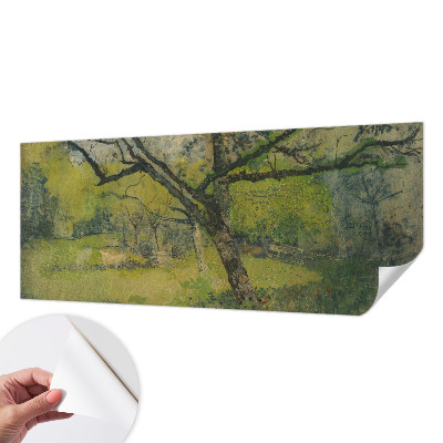Mural de pared con estampado hermoso con un paisaje verde