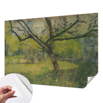 Mural de pared con estampado hermoso con un paisaje verde
