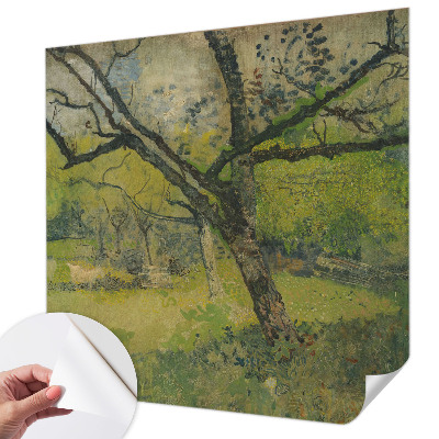 Mural de pared con estampado hermoso con un paisaje verde