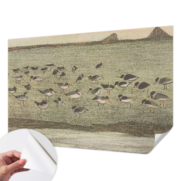 Papel mural texturado decorativo Paz de pájaro