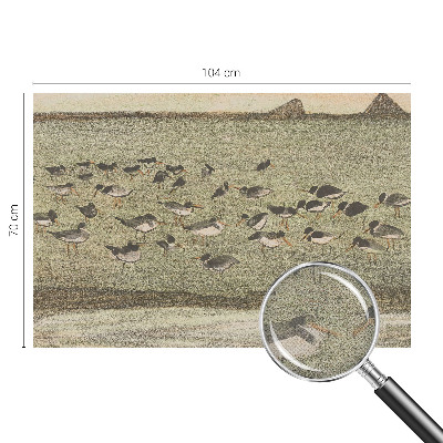 Papel mural texturado decorativo Paz de pájaro