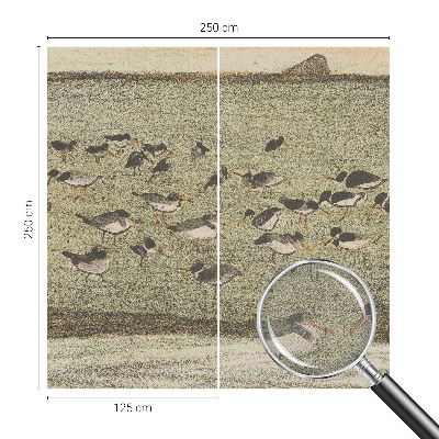 Papel mural texturado decorativo Paz de pájaro