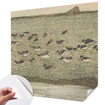 Papel mural texturado decorativo con diseño «Paz de pájaro»