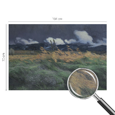 Papel mural con patrón decorativo Hierbas arrastradas por el viento