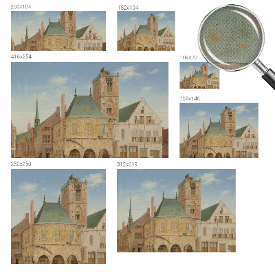 Mural de pared con estampado hermoso Ayuntamiento histórico