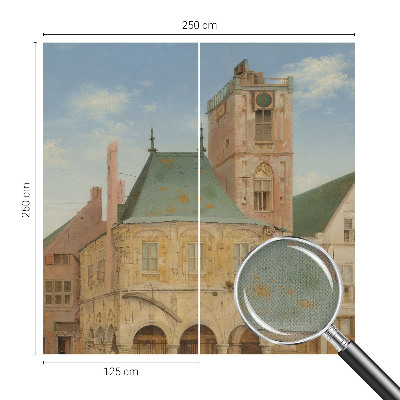 Mural de pared con estampado hermoso Ayuntamiento histórico