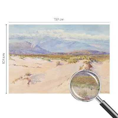 Papel mural texturado decorativo con un diseño de paisaje desértico
