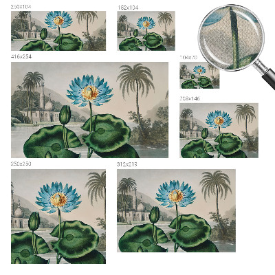 Fotomural decorativo para cabecero de cama Paisaje exótico