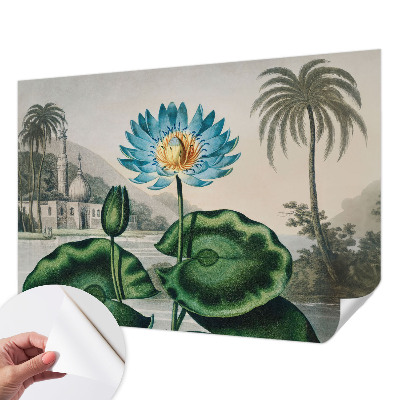 Fotomural decorativo para cabecero de cama con un paisaje exótico