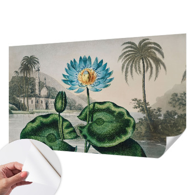 Fotomural decorativo para cabecero de cama con un paisaje exótico