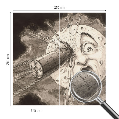 Mural de pared con estampado hermoso Colisión cósmica