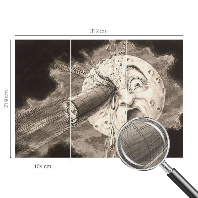 Mural de pared con estampado hermoso Colisión cósmica