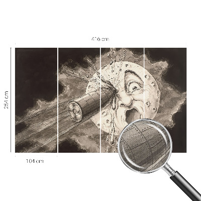 Mural de pared con estampado hermoso Colisión cósmica