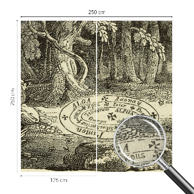 Papel mural texturado decorativo Círculo mágico