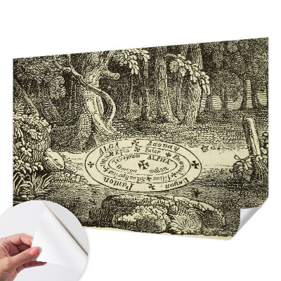 Papel mural texturado decorativo Círculo mágico