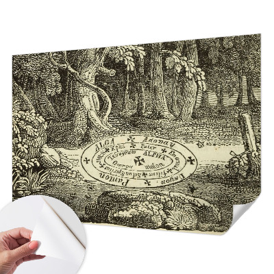 Papel mural texturado decorativo Círculo mágico