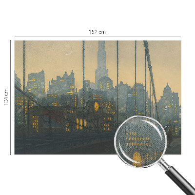 Papel mural texturado decorativo Panorama vespertino