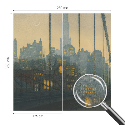 Papel mural texturado decorativo Panorama vespertino