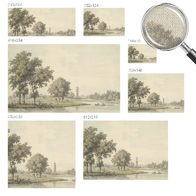 Fotomural decorativo para cabecero de cama Un parque tranquilo