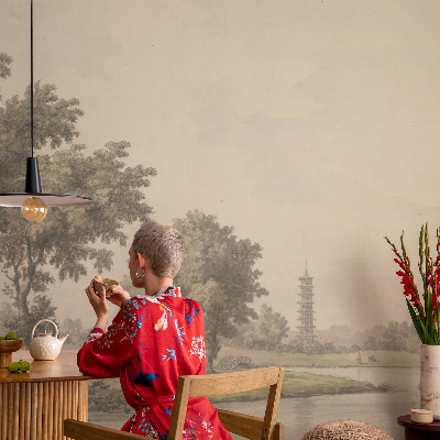 Fotomural decorativo para cabecero de cama Un parque tranquilo