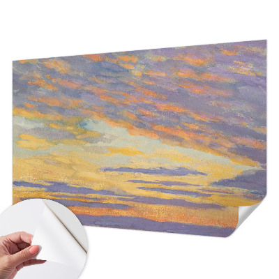 Mural de pared con estampado hermoso con motivo de cielo en tonos pastel