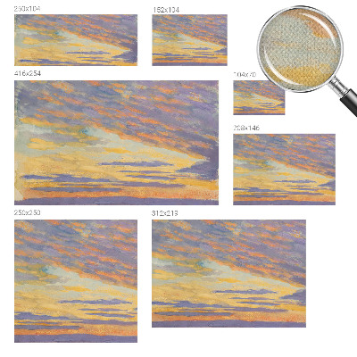 Mural de pared con estampado hermoso con motivo de cielo en tonos pastel